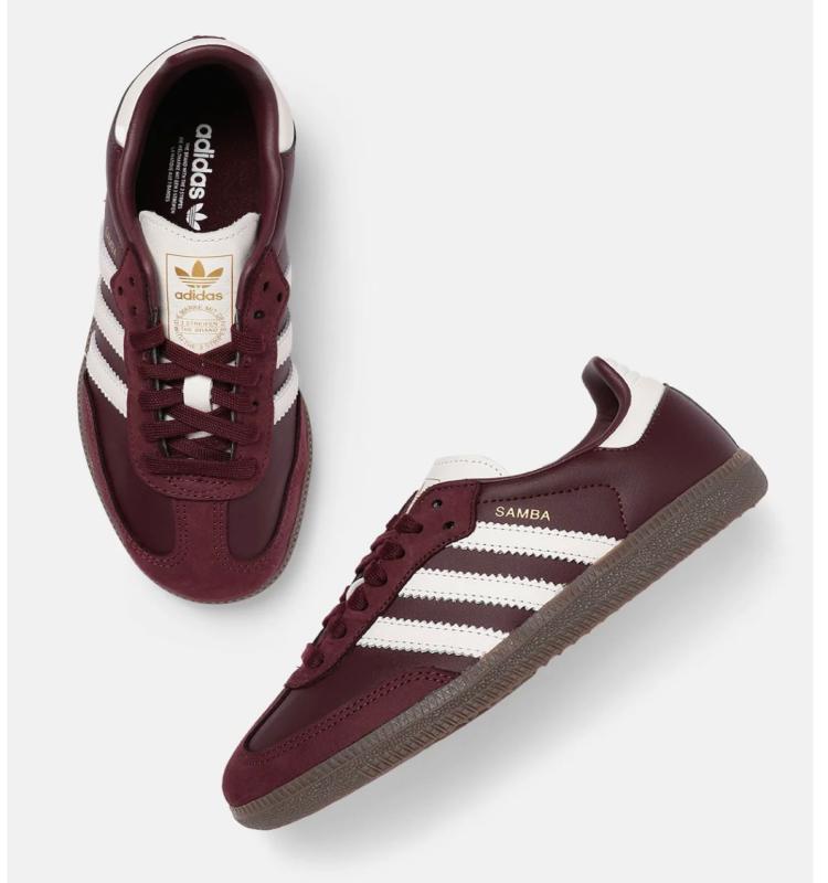 Samba Maroon/Creme White Edition