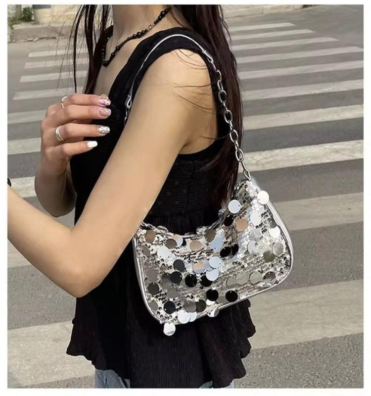 Sequinned Shoulder Bag
